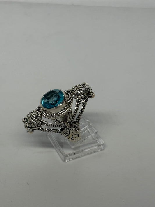 Anello in argento 925 acquamarina