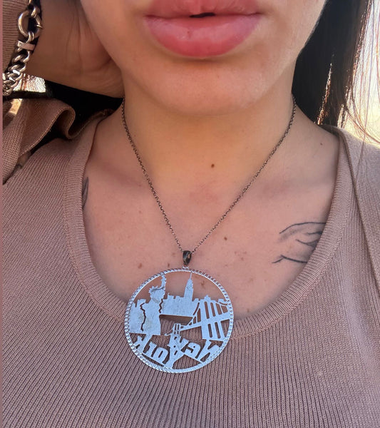 Collana in argento 925 New York