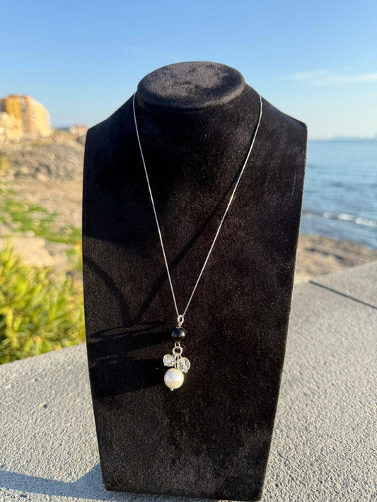 Collana in argento 925 perla