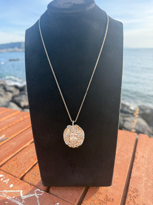 Collana in argento 925 medusa