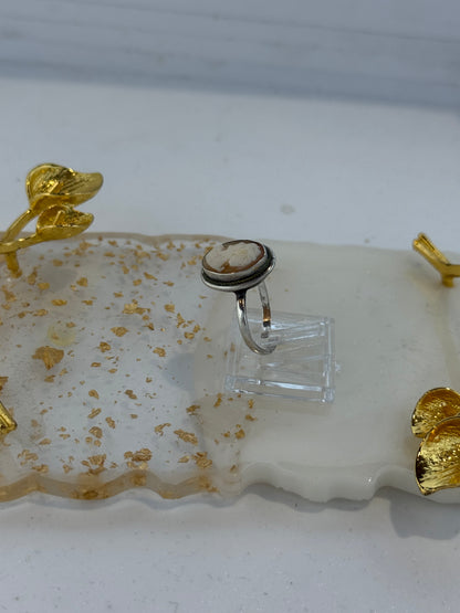 Anello cammeo in argento 925