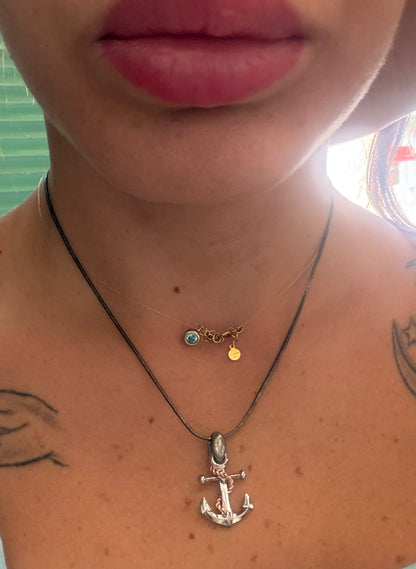 Collana in Argento 925 con Ancora e Nodo – Pezzo Unico Artigianale