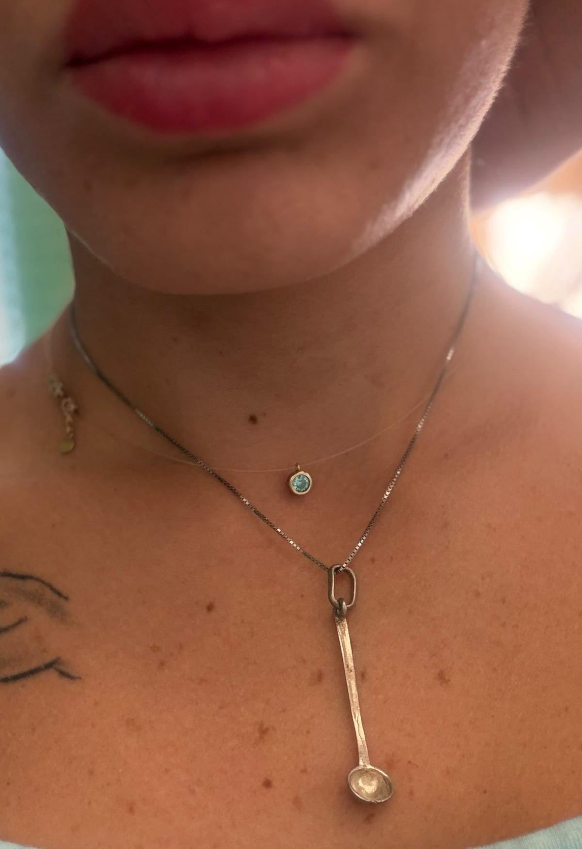 Collana con ciondolo mestolo in argento 925 – Gioiello artigianale unico