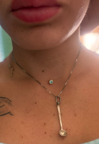 Collana con ciondolo mestolo in argento 925 – Gioiello artigianale unico