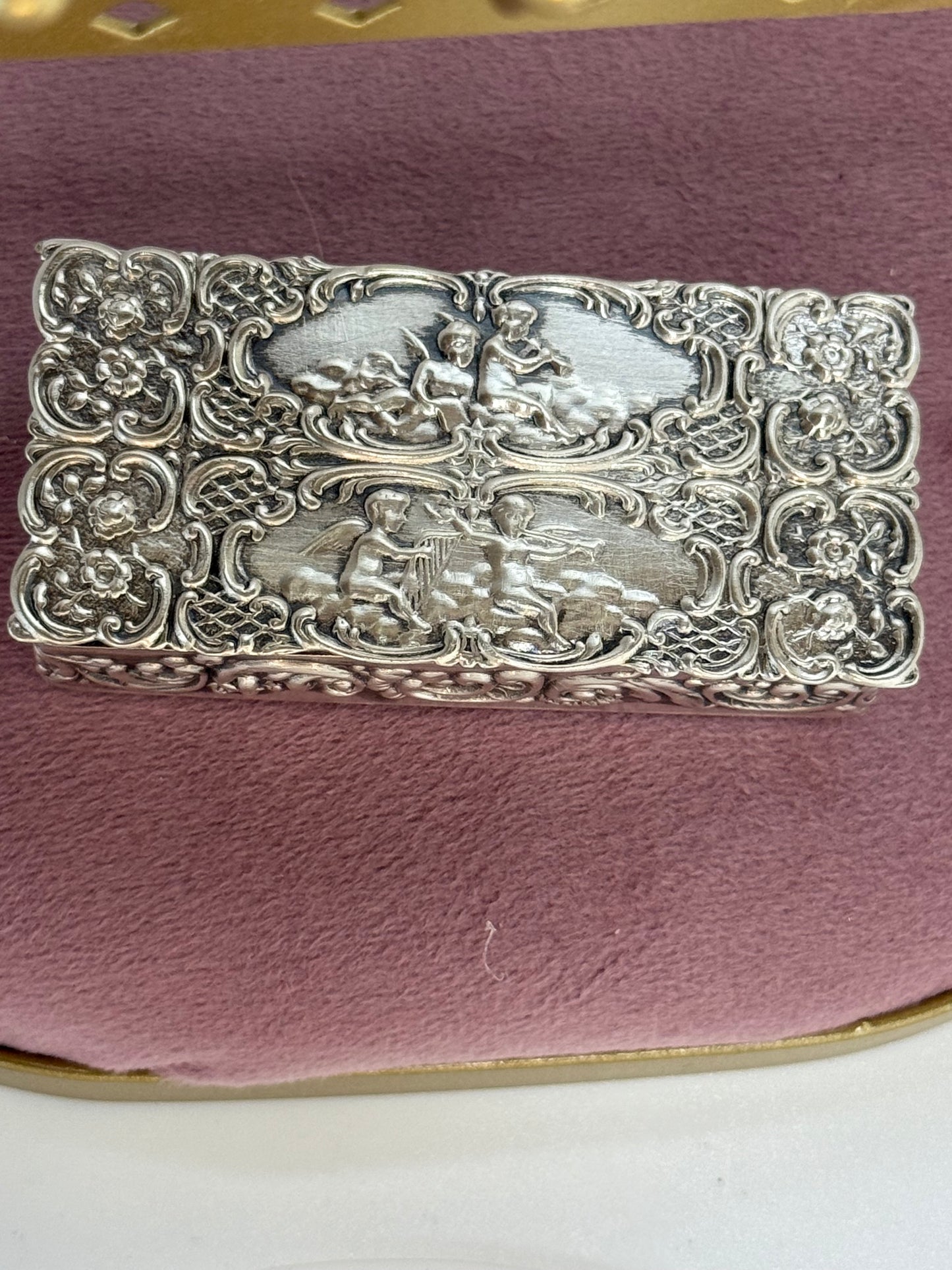 Scatolina angeli in argento 925