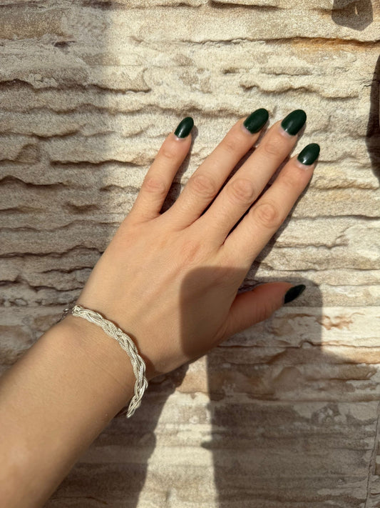Bracciale intrecciato in argento 925