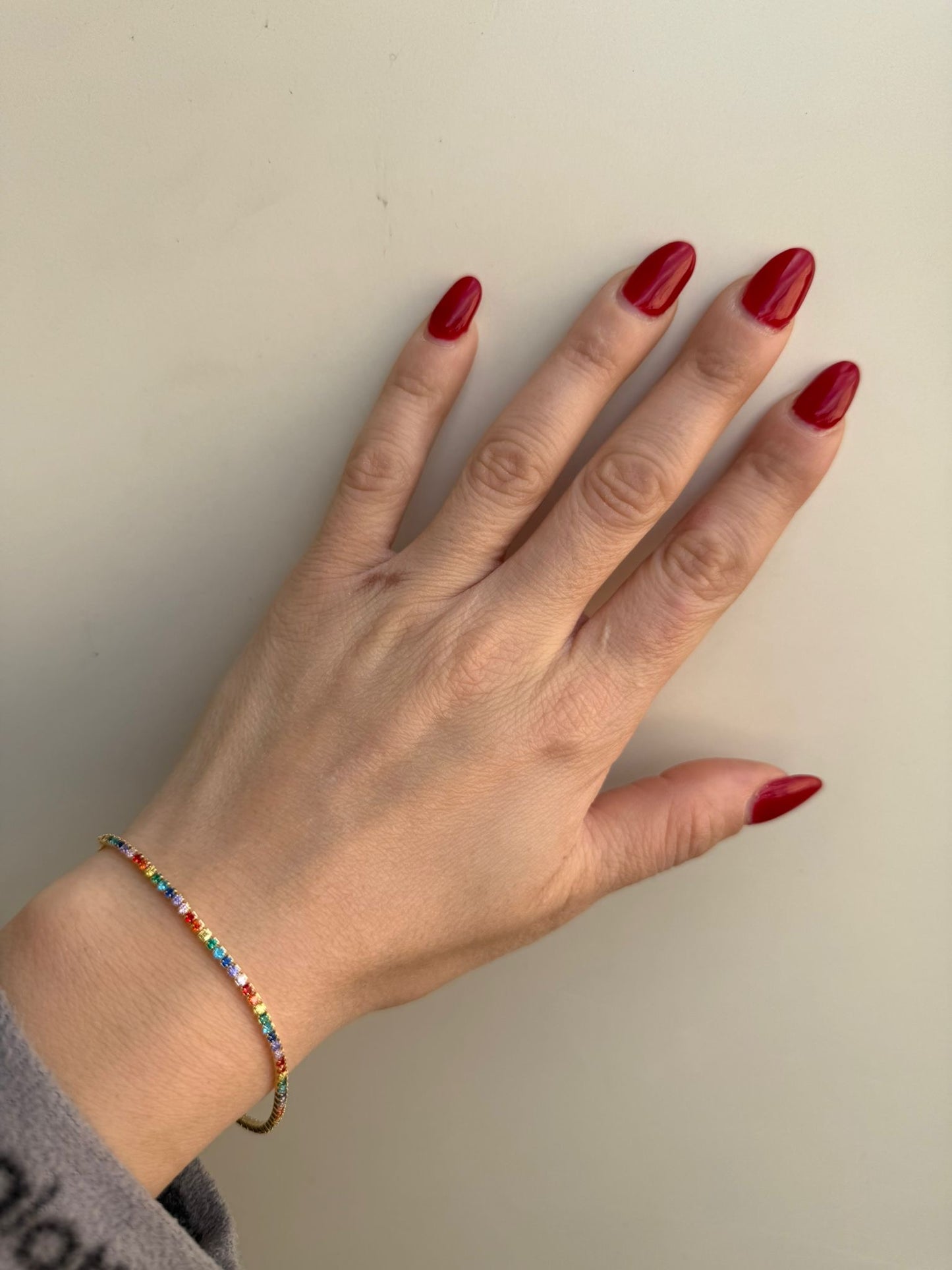 Bracciale tennis pietre multicolor in argento 925