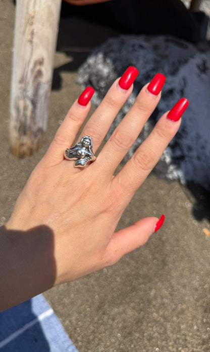 Anello sirena in argento 925