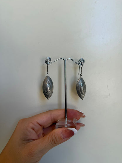 Orecchini Bombati Etnici in Argento 925 – Stile Tribale Artigianale