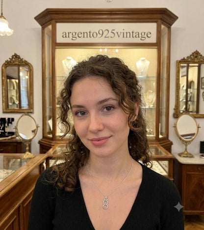 Ciondolo Asse di Denaro in Argento 800 – 29x15 mm