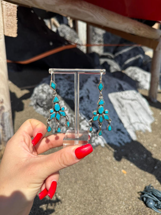 Orecchini in argento 925 turchese