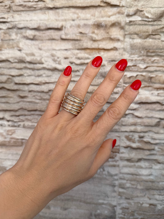 Anello filo della vita in argento 925