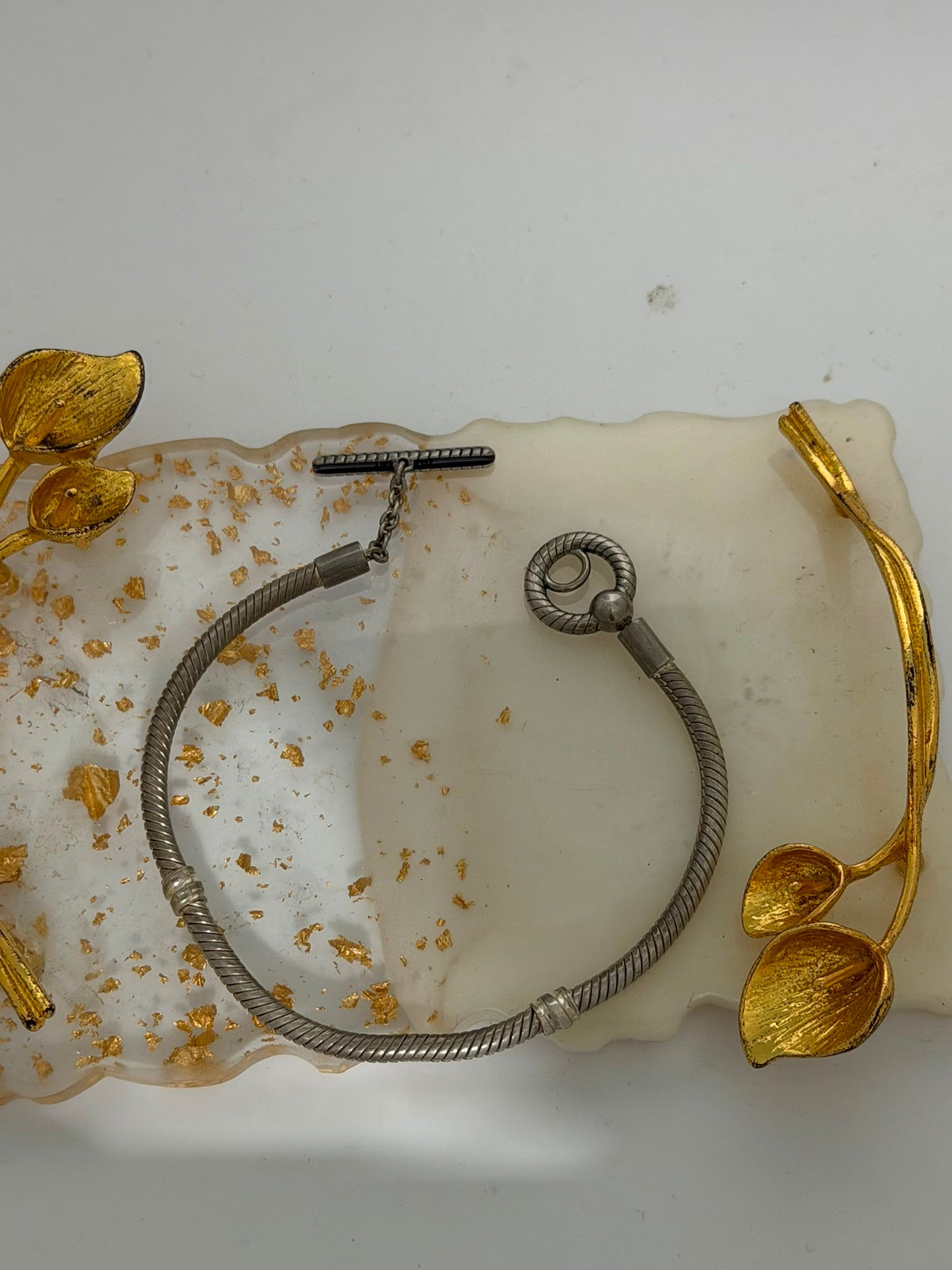 Bracciale Coda di Topo in Argento 925 Firmato Pandora — Pezzo Unico