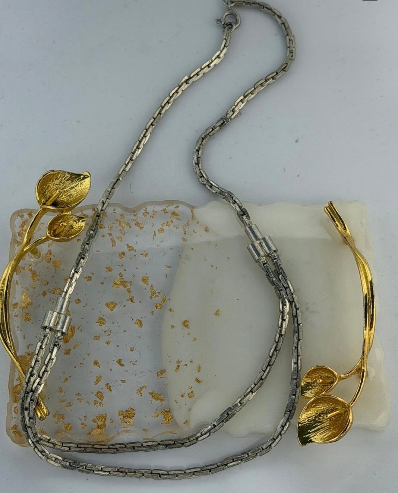 Collana a due in argento 925 Semirigida