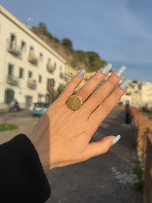 Anello tondo in argento 925