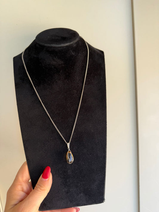 Collana in Argento 925 con Ciondolo in Quarzo | Purezza e Luce