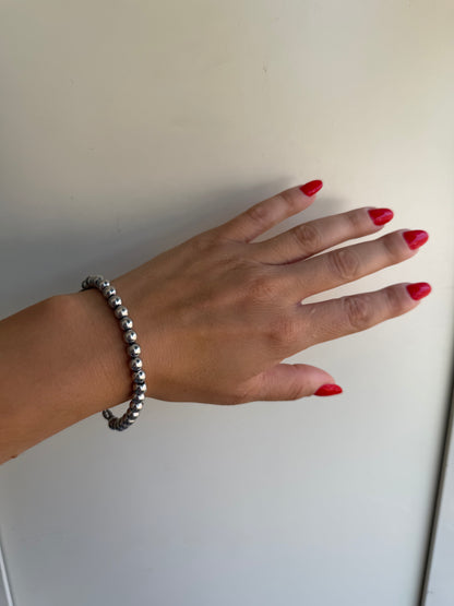 Bracciale in Argento 925 Sfere Medie – Classico Senza Tempo