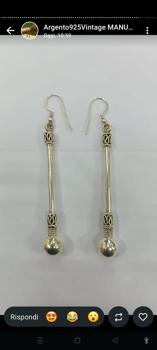 Orecchini etnici in argento 925