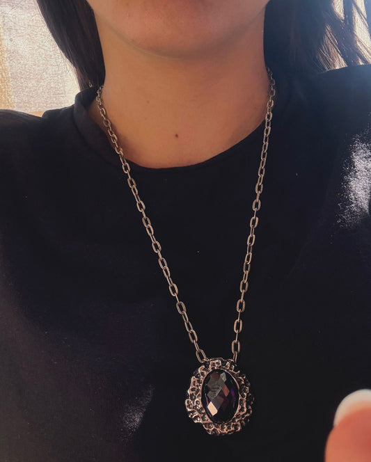 Collana in argento 925 ametista viola