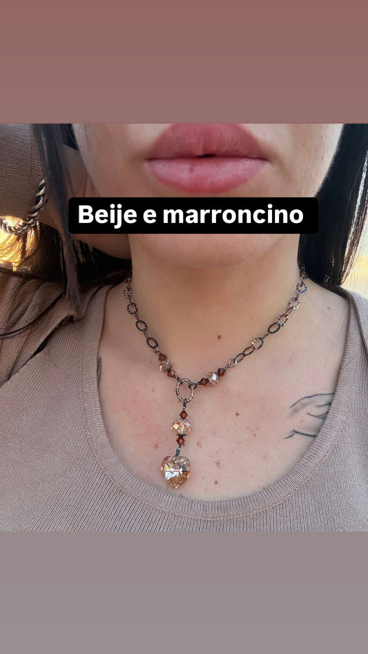 Collana in argento 925 cuore boreale