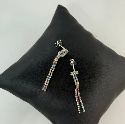 Orecchini nodo in argento 925
