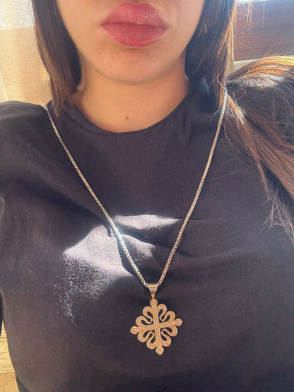 Collana ciondolo patek in argento 925