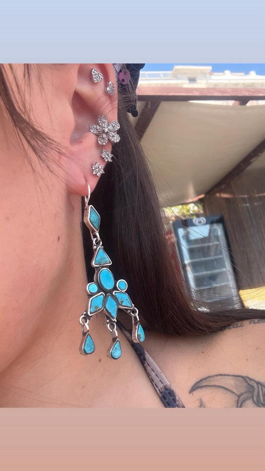 Orecchini in argento 925 turchese