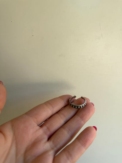 Anello Etnico Regolabile in Argento 925 – Stile Boho Artigianale
