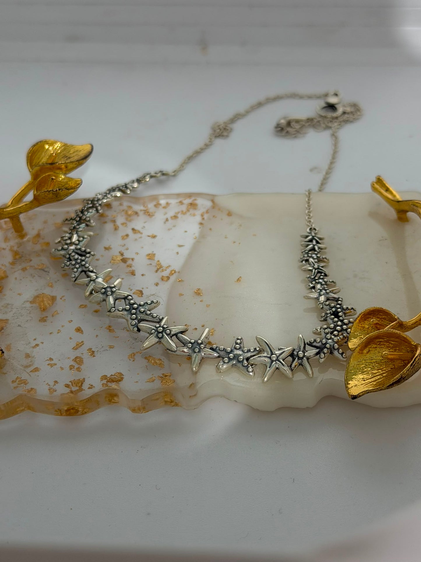 Collana Stelle Marine in Argento 925 – Pezzo Unico Artigianale
