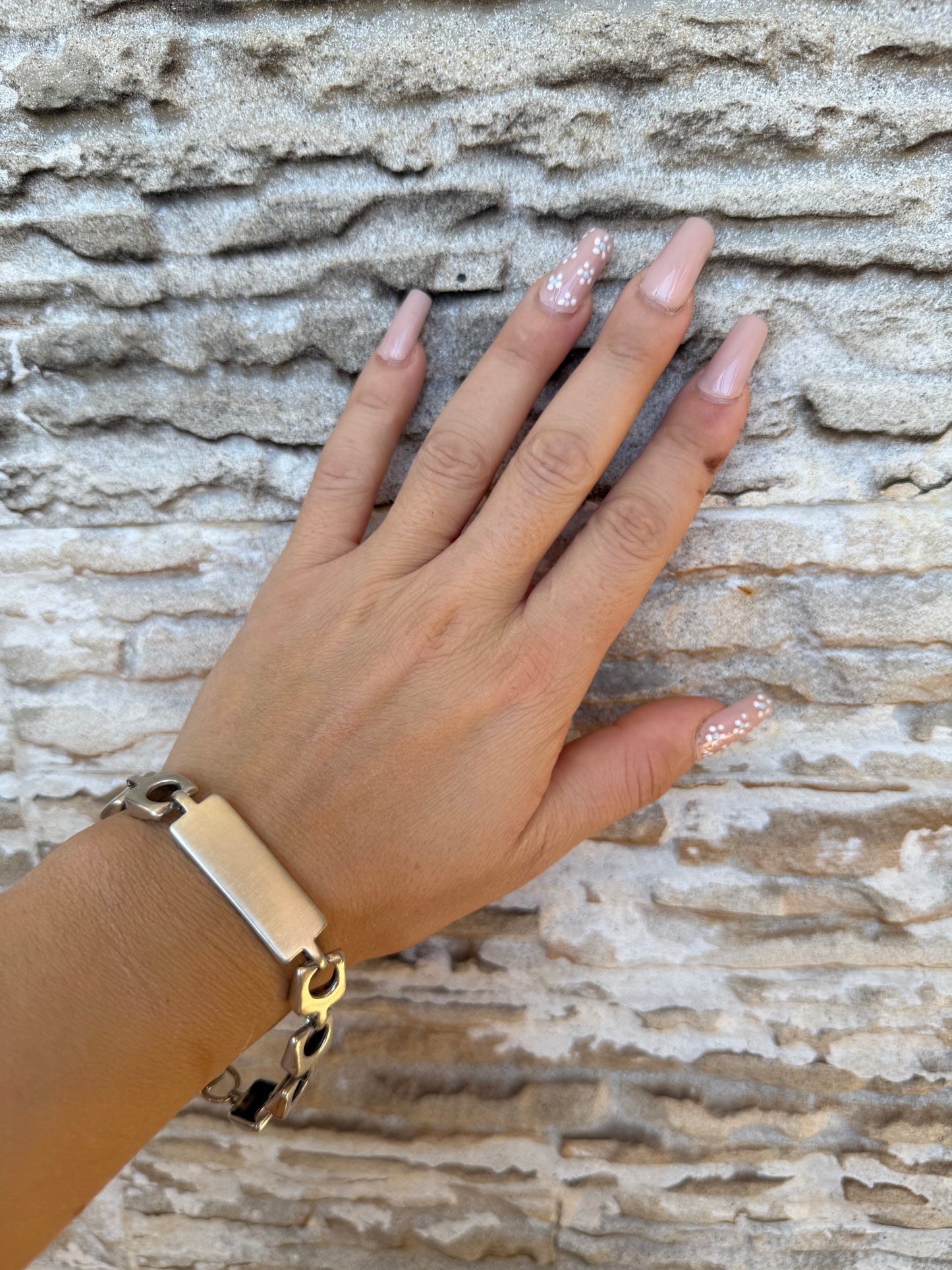 Bracciale targhetta in argento 925