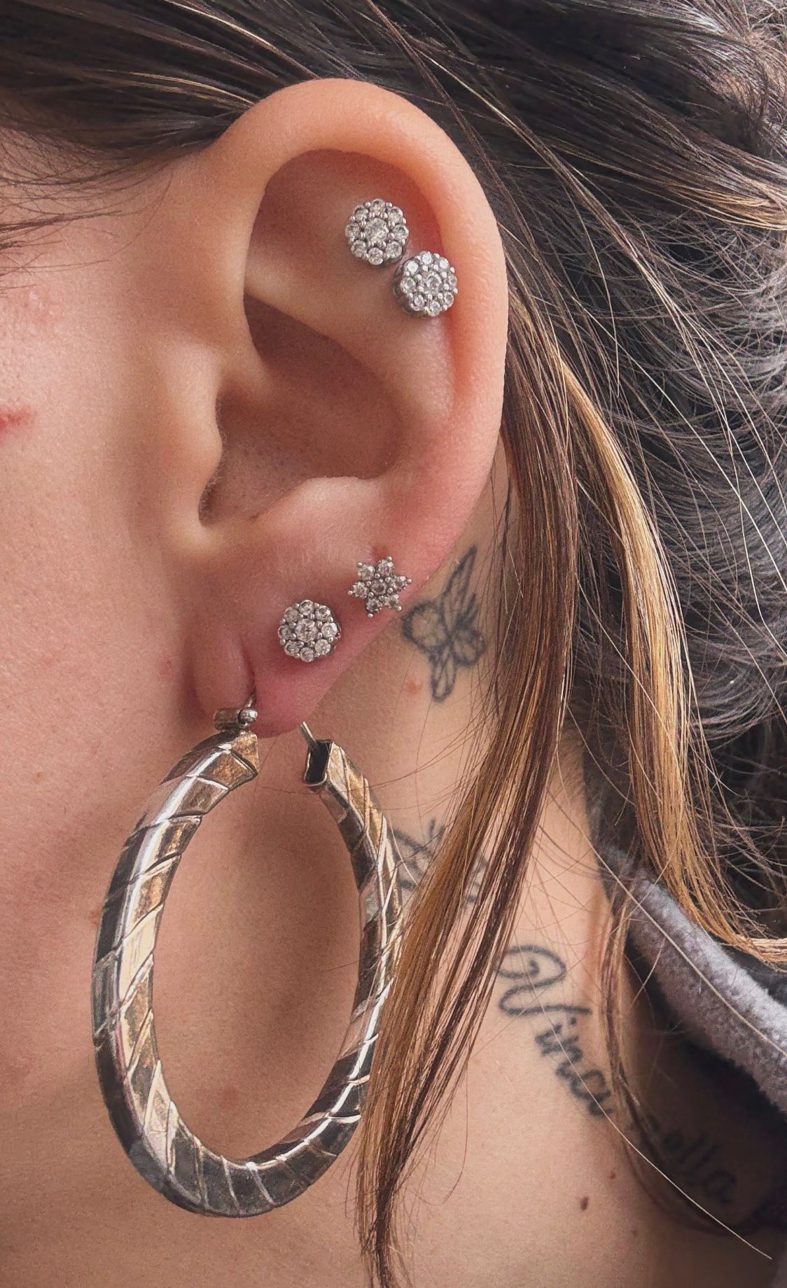Orecchini Argento 925 Cerchi Seghettati Grandi | Pezzo Unico 5cm