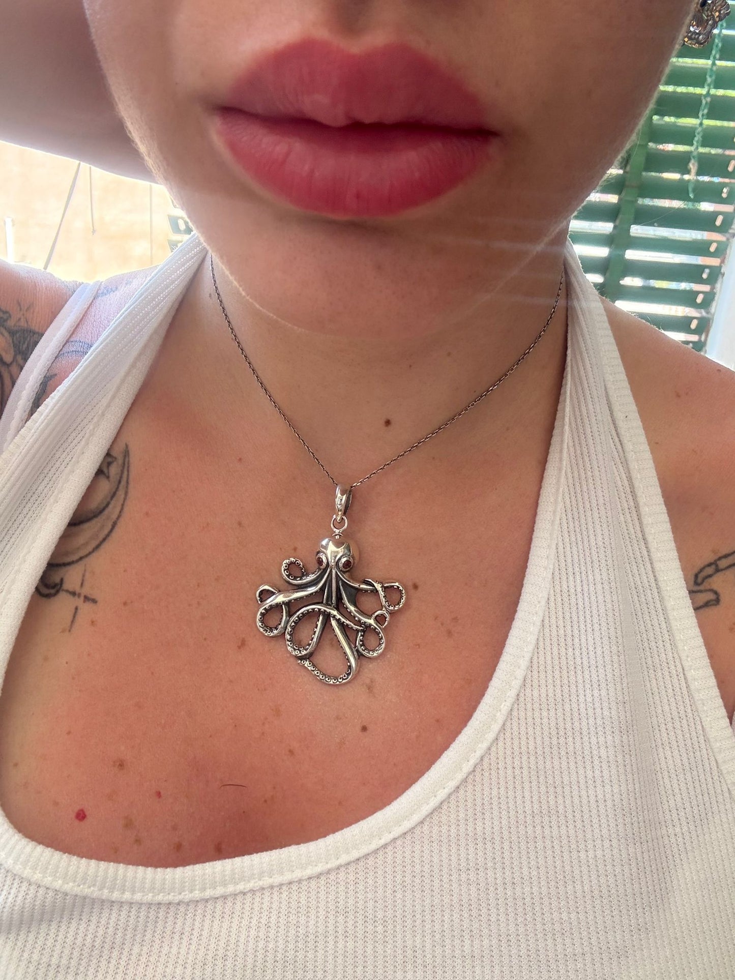 Collana in argento 925 polipo