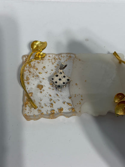 Collana in argento 925 con ciondolo granato rosso piropo – Pietra naturale