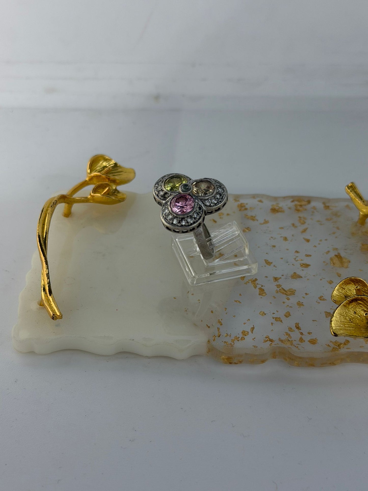 Anello in argento 925 tre pietre – Gioiello artigianale