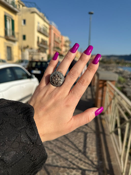 Anello etnico in argento 925