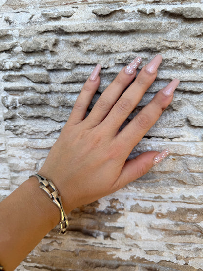 Bracciale smaltato verde in argento 925