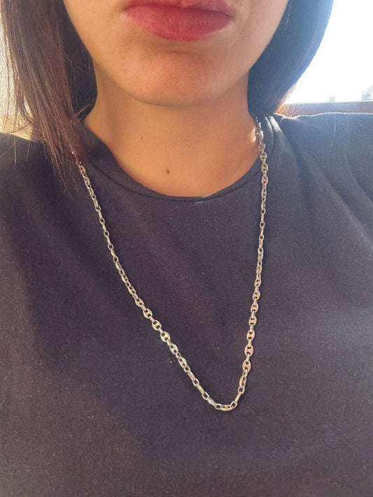 Collana in argento 925 maglia marinaia