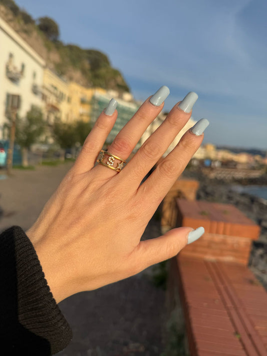 Anello in argento 925 lettera S
