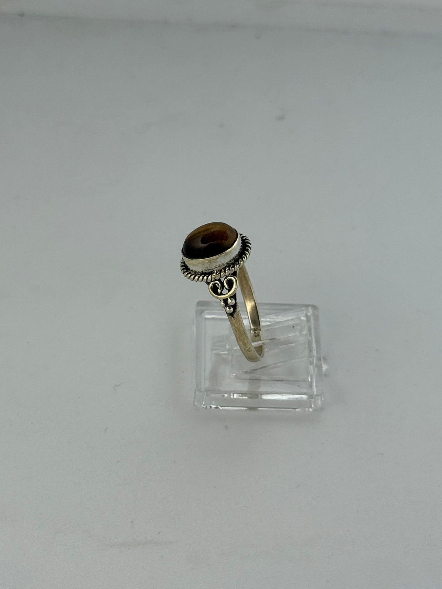 Anello in argento 925 occhio di tigre