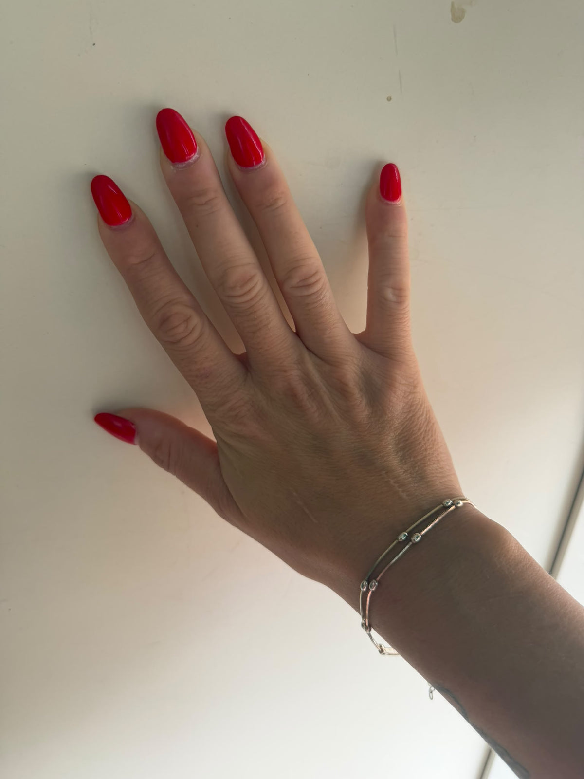 Cavigliera in argento 925 a due fili con sfere regolabile