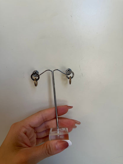 Orecchini a Cerchio in Argento 925 e Bronzo – Bicolore Artigianale