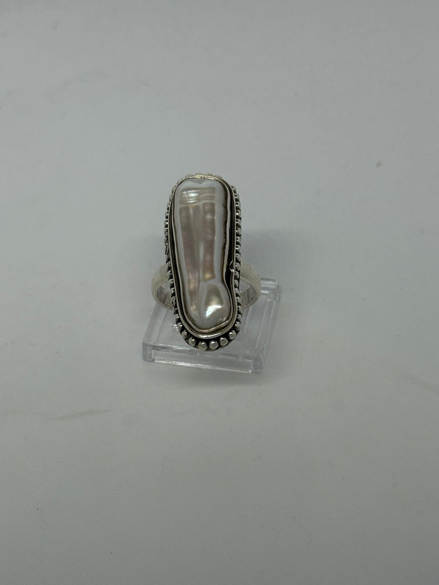 Anello in argento 925 perla scaramazza