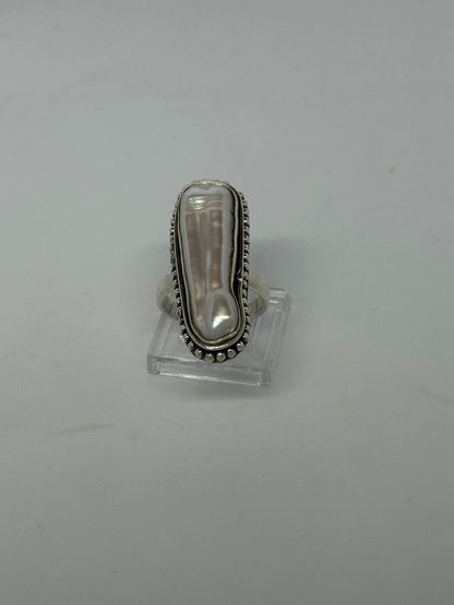 Anello in argento 925 perla scaramazza