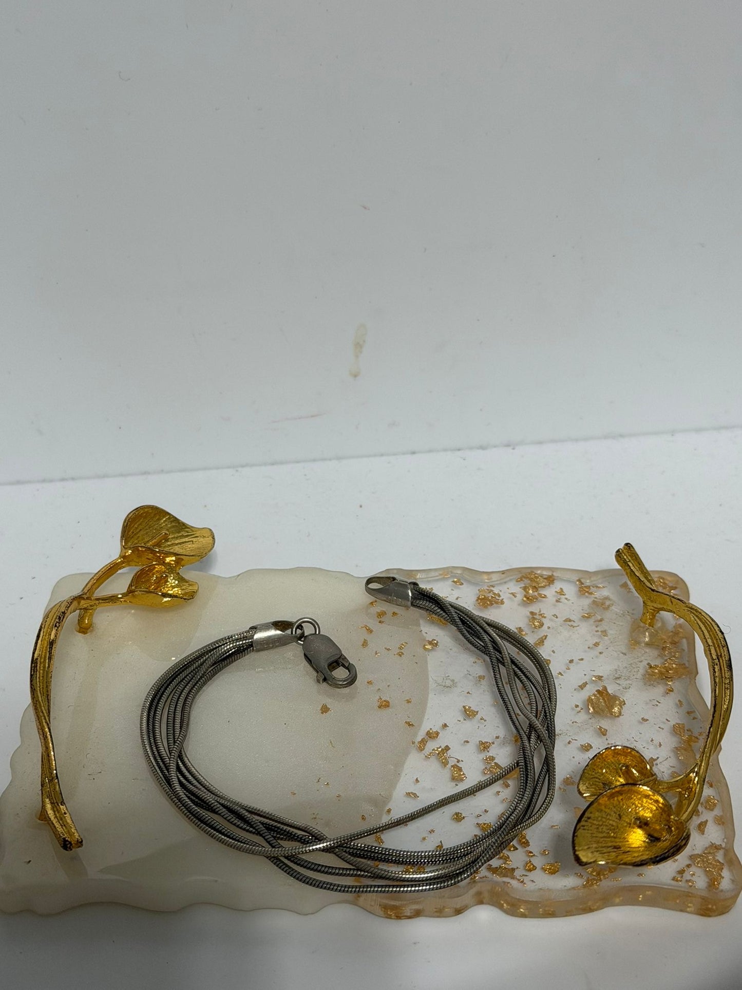 Bracciale Doppi Fili a Coda di Topo in Argento 925 — 19 cm