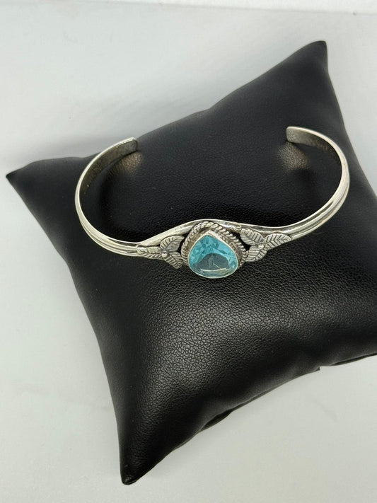 Bracciale in argento 925 acquamarina