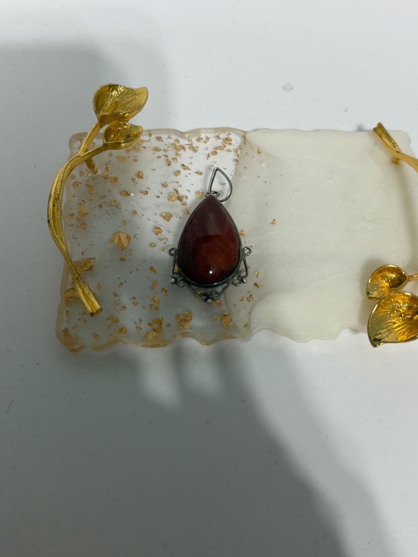 Collana occhio di tigre in argento 925 – Pietra naturale artigianale