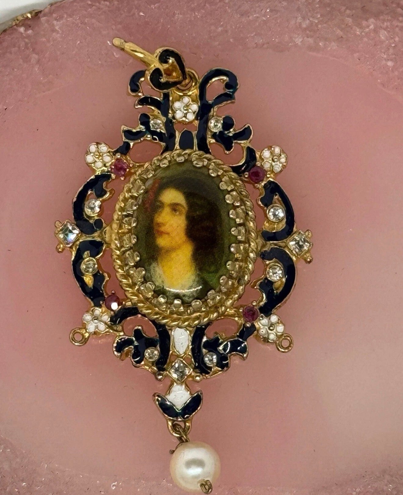 Collana in argento 925 con ciondolo dipinto a mano – Gioiello artigianale italiano