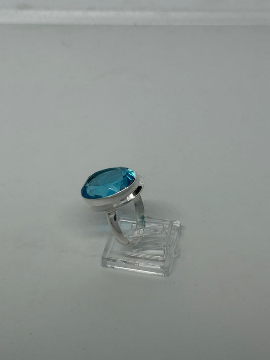 Anello in argento 925 acquamarina