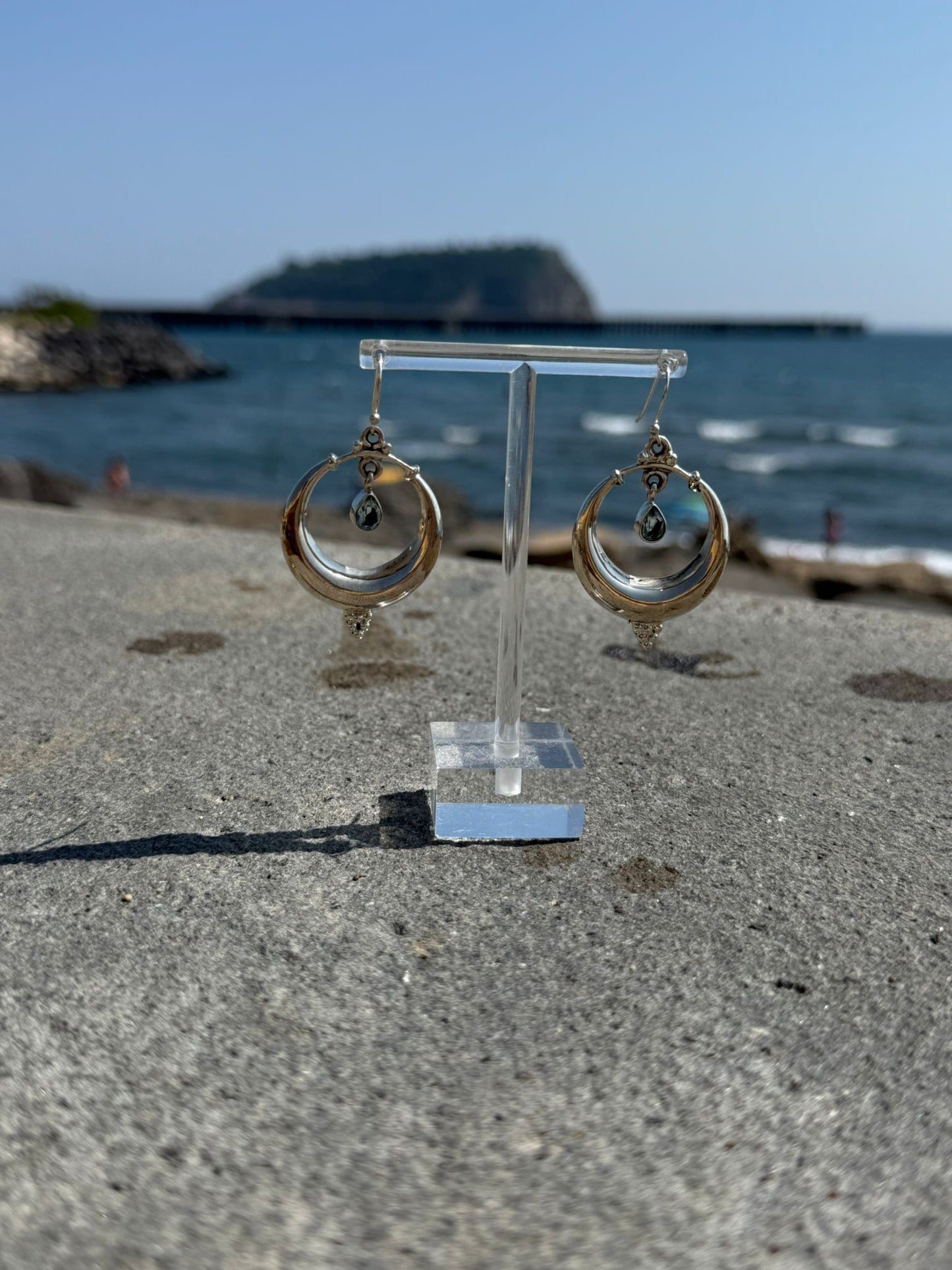 Orecchini acquamarina in argento 925