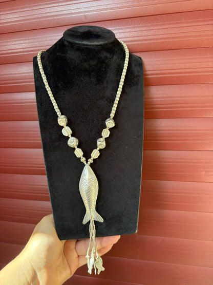 Collana pesce in argento